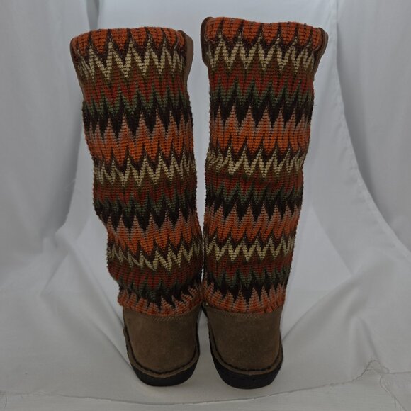 Keen The Alpine Knit Boot Orange/Brown/Rust/Olive Green - 5.5/6 - Picture 7 of 10